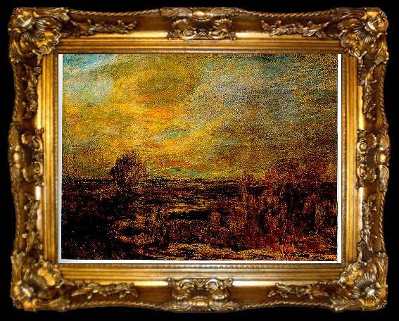 framed  Giovanni Segantini Ebene beim Eindunkeln, ta009-2